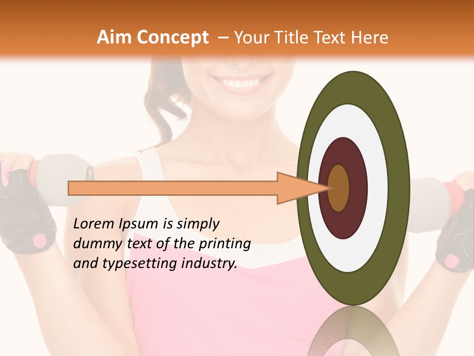 Shape Sporty Female PowerPoint Template