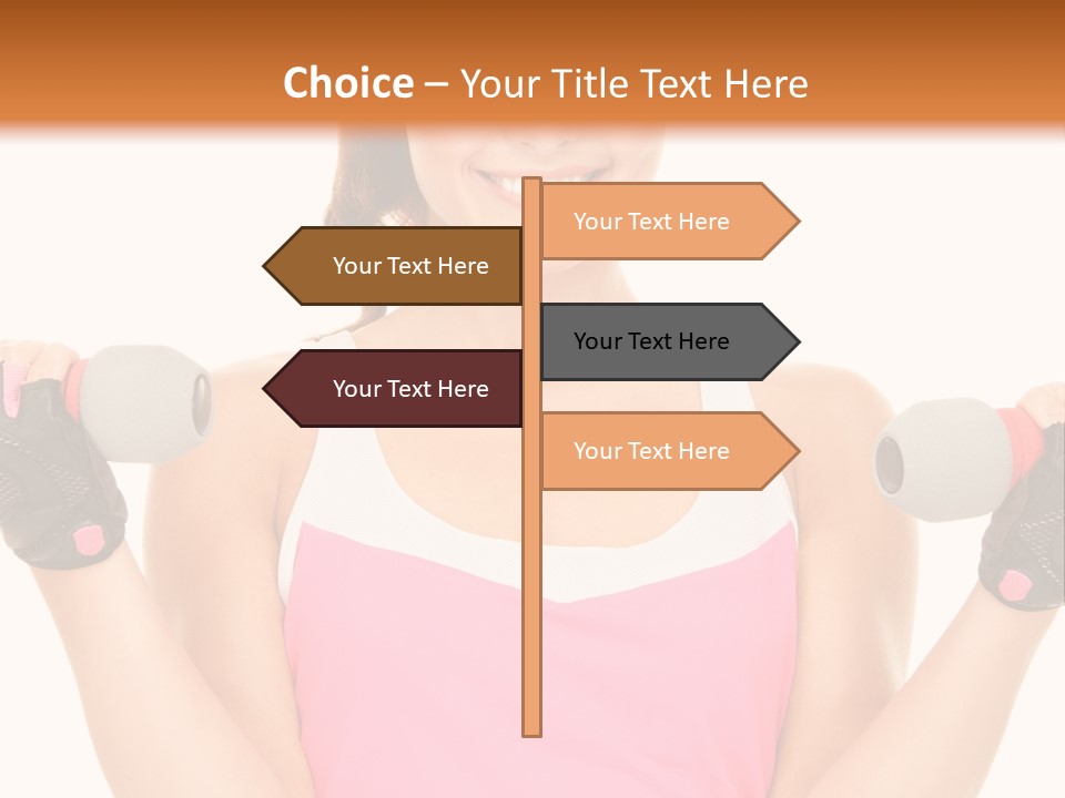 Shape Sporty Female PowerPoint Template