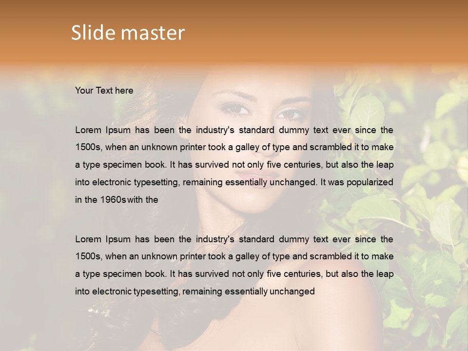 Clean Woman Spring PowerPoint Template