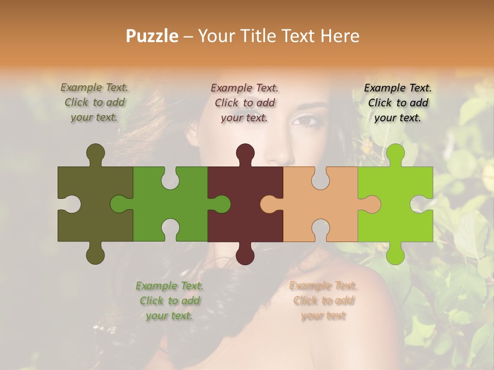 Clean Woman Spring PowerPoint Template