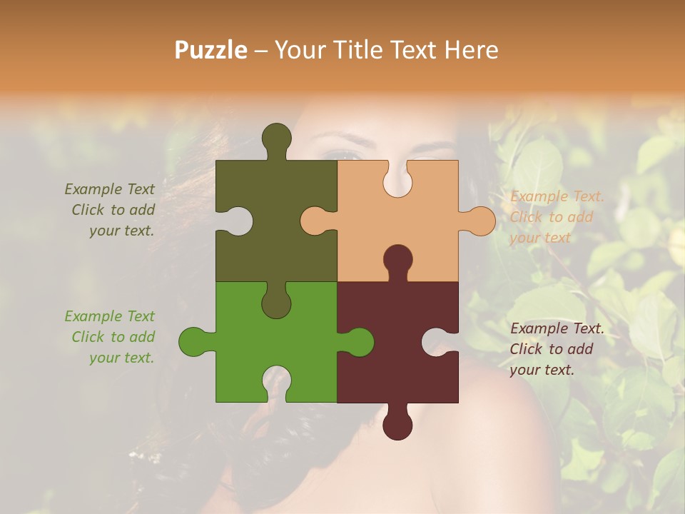 Clean Woman Spring PowerPoint Template