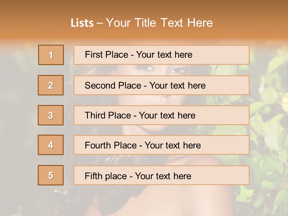 Clean Woman Spring PowerPoint Template