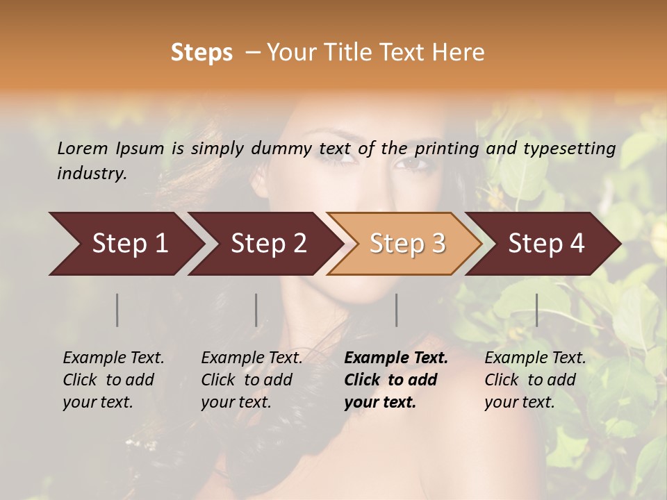 Clean Woman Spring PowerPoint Template
