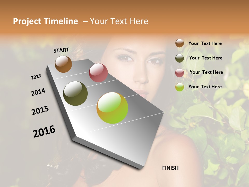 Clean Woman Spring PowerPoint Template