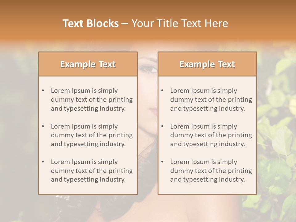 Clean Woman Spring PowerPoint Template