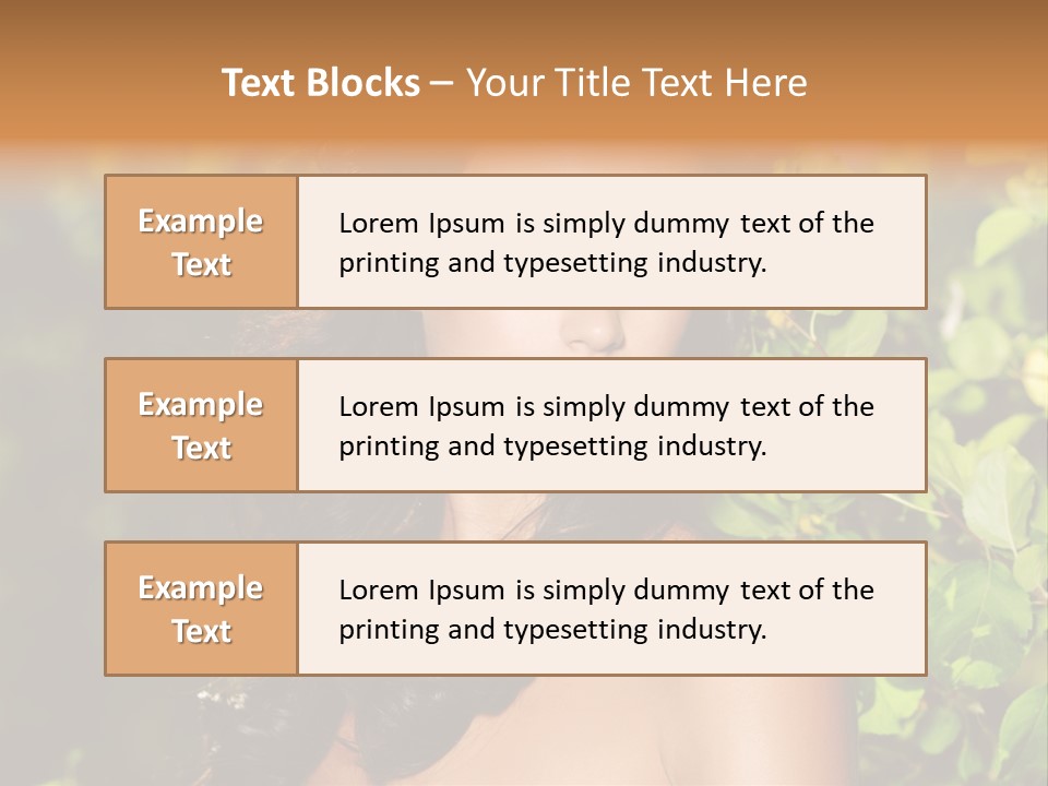 Clean Woman Spring PowerPoint Template