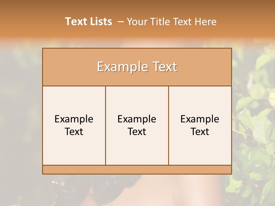 Clean Woman Spring PowerPoint Template