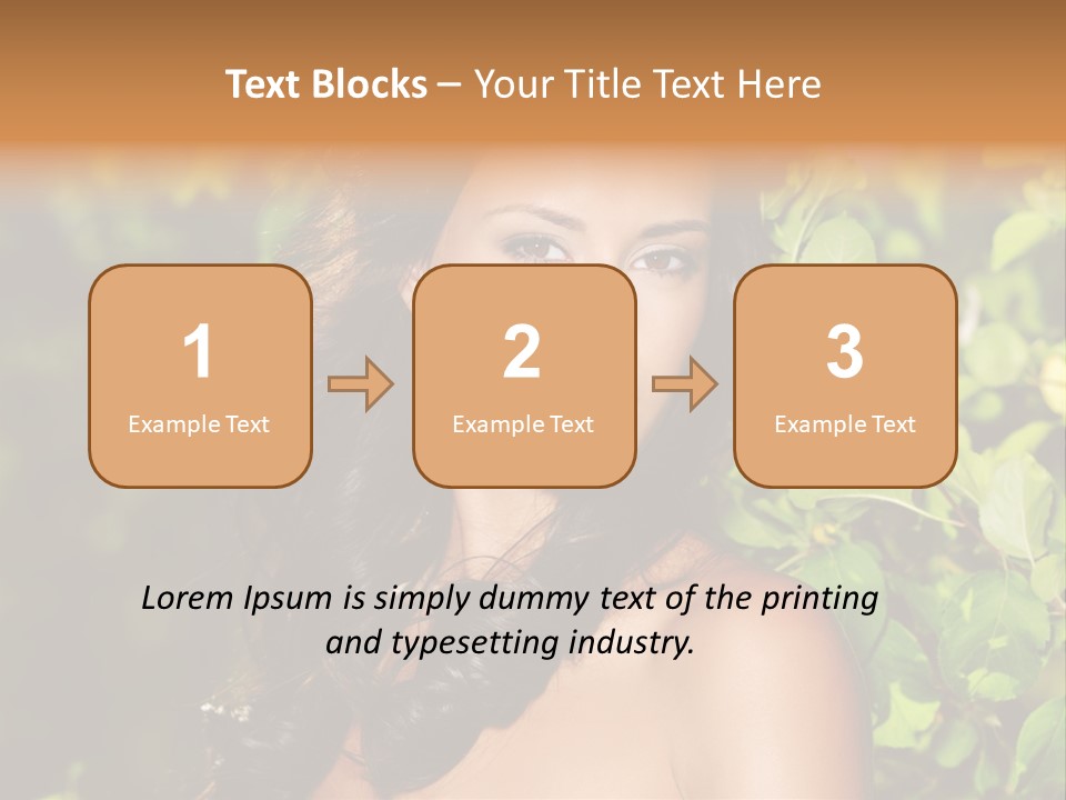 Clean Woman Spring PowerPoint Template