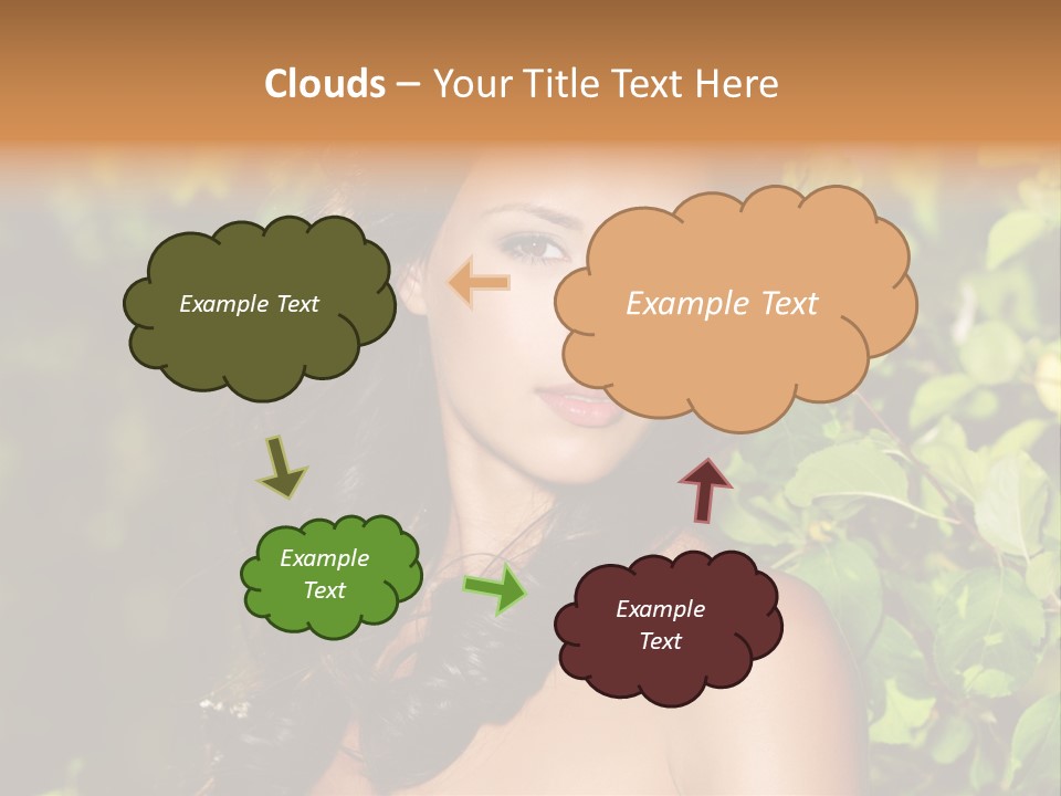 Clean Woman Spring PowerPoint Template