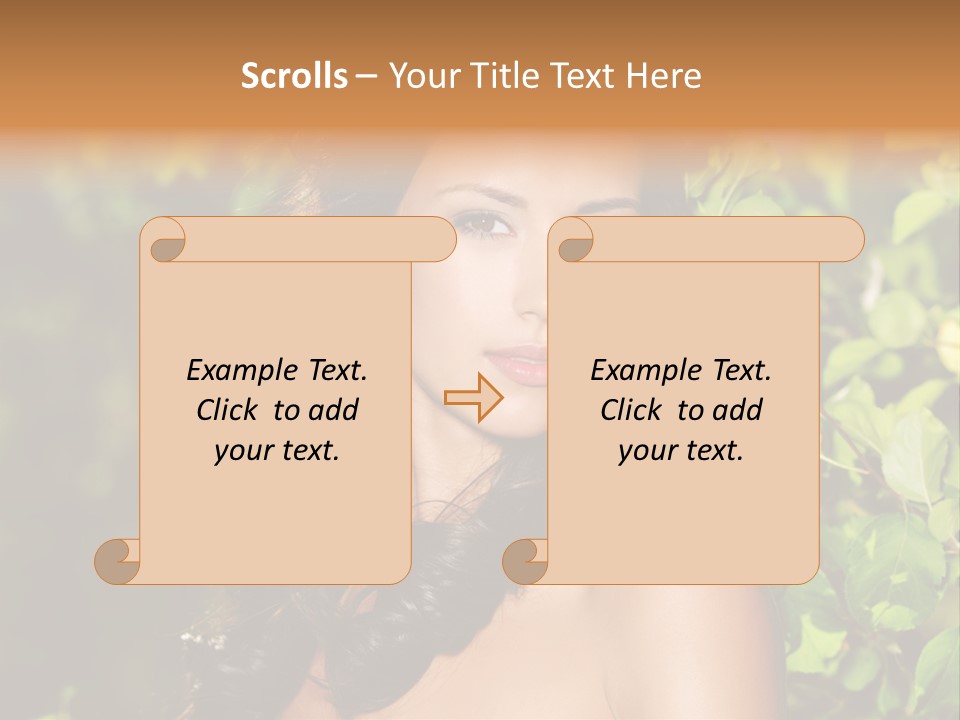 Clean Woman Spring PowerPoint Template