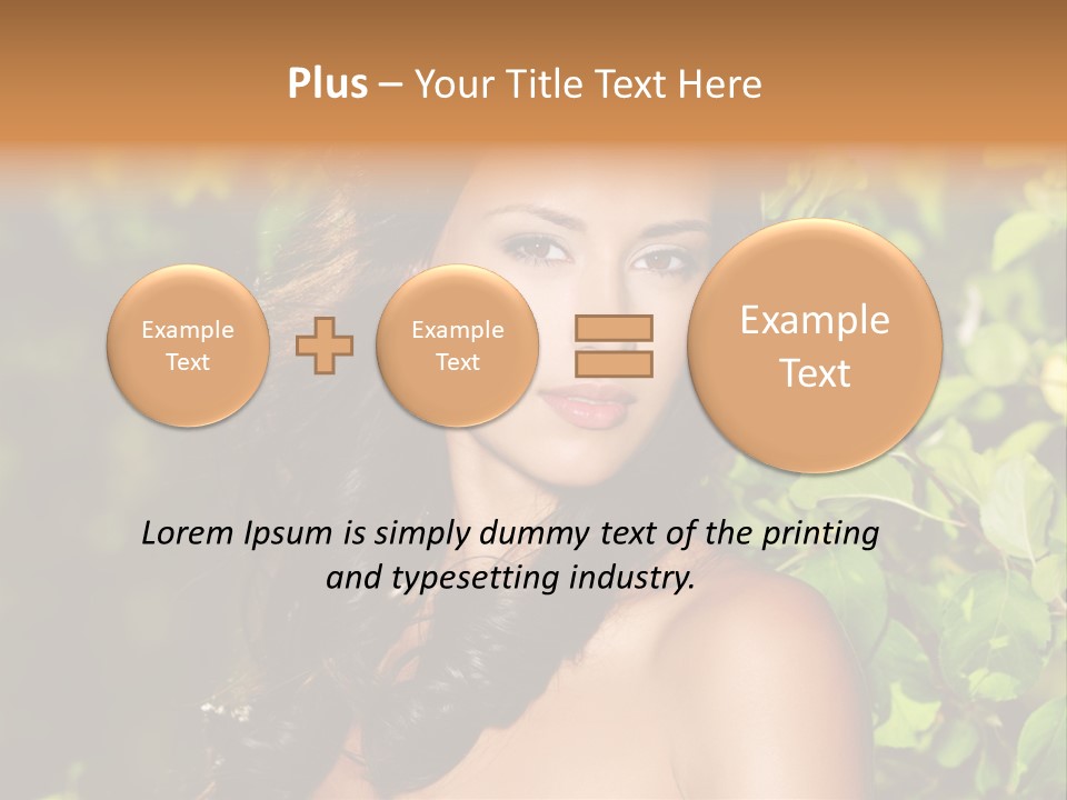 Clean Woman Spring PowerPoint Template
