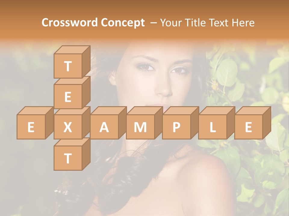 Clean Woman Spring PowerPoint Template