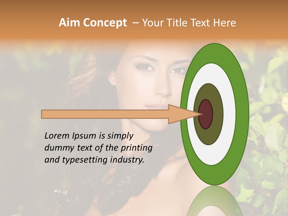 Clean Woman Spring PowerPoint Template