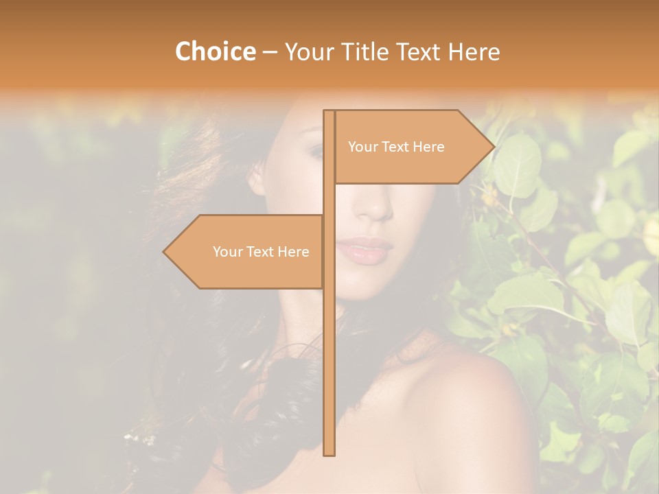 Clean Woman Spring PowerPoint Template