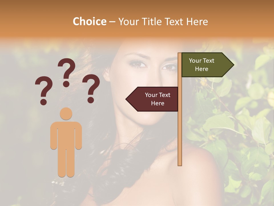 Clean Woman Spring PowerPoint Template