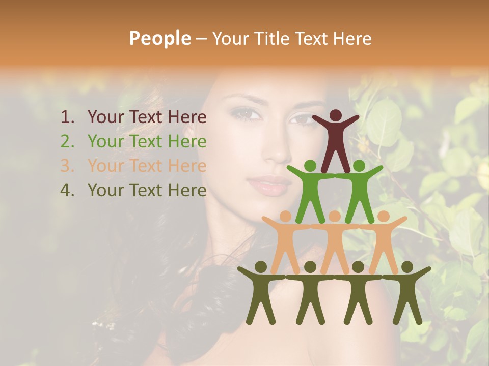 Clean Woman Spring PowerPoint Template