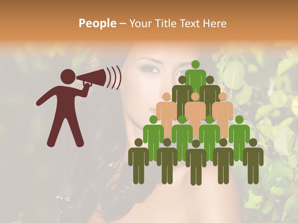 Clean Woman Spring PowerPoint Template