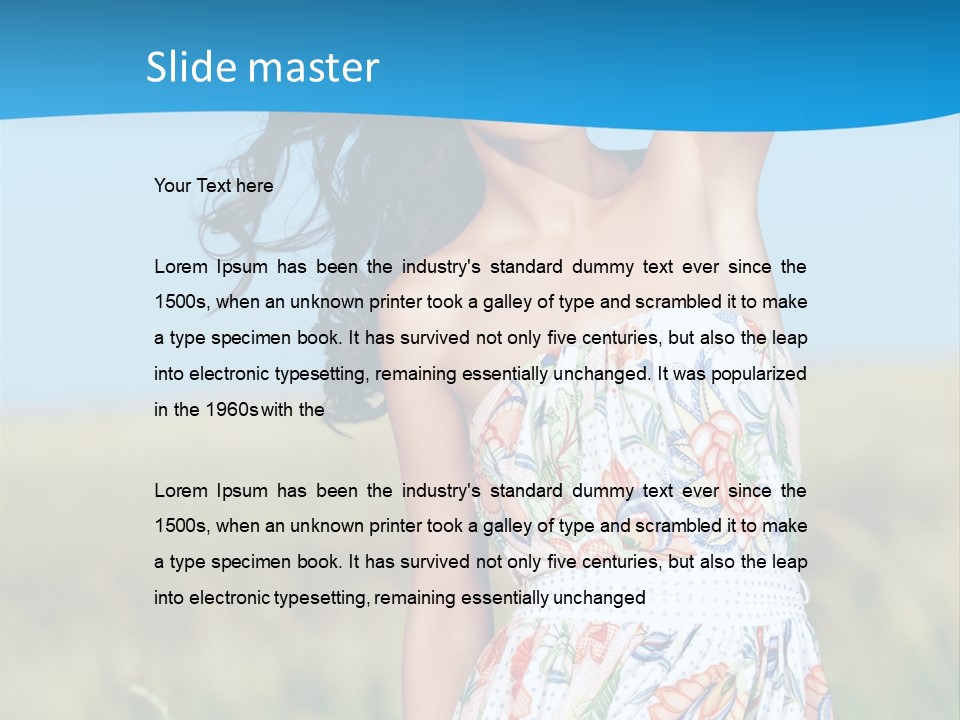 Nature Blue Spring PowerPoint Template