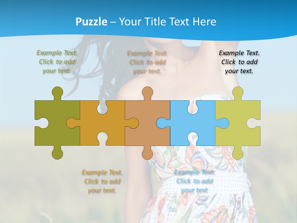 Nature Blue Spring PowerPoint Template