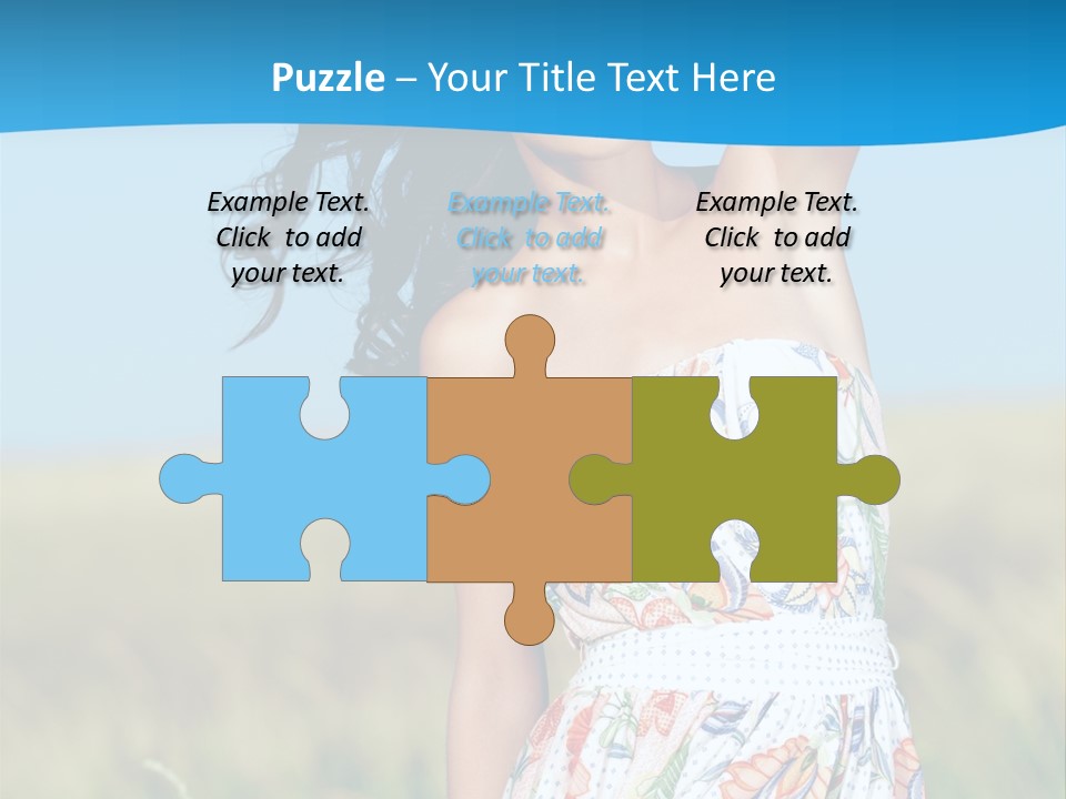 Nature Blue Spring PowerPoint Template