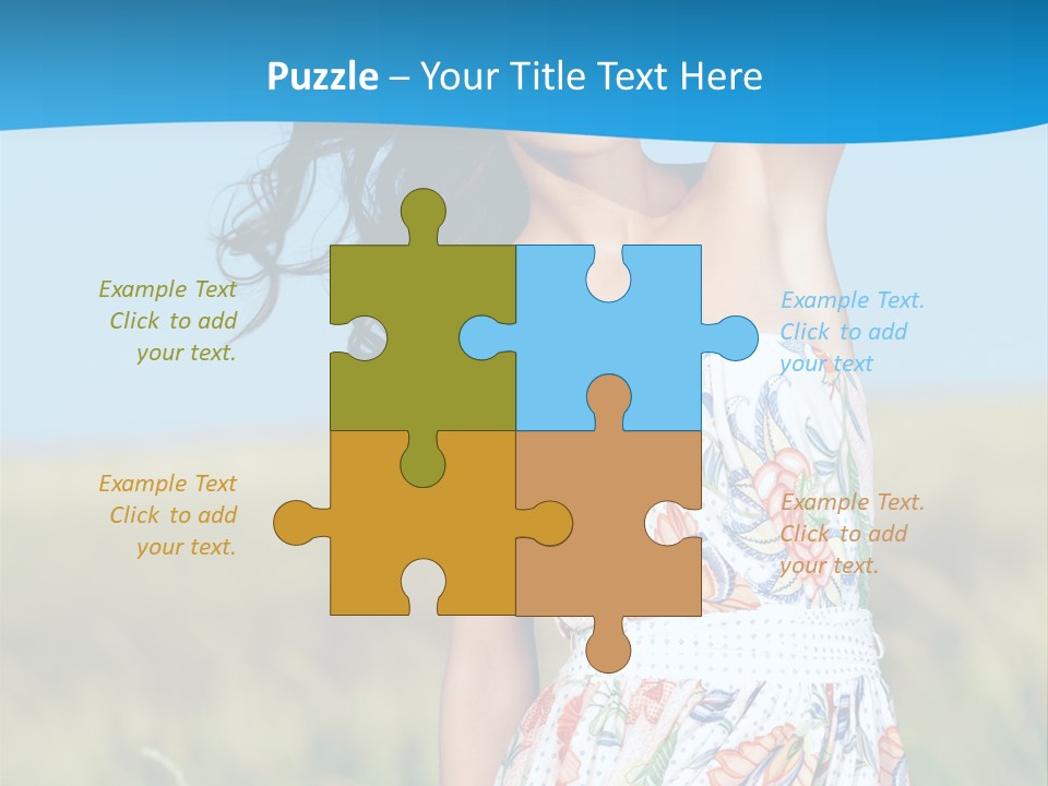 Nature Blue Spring PowerPoint Template