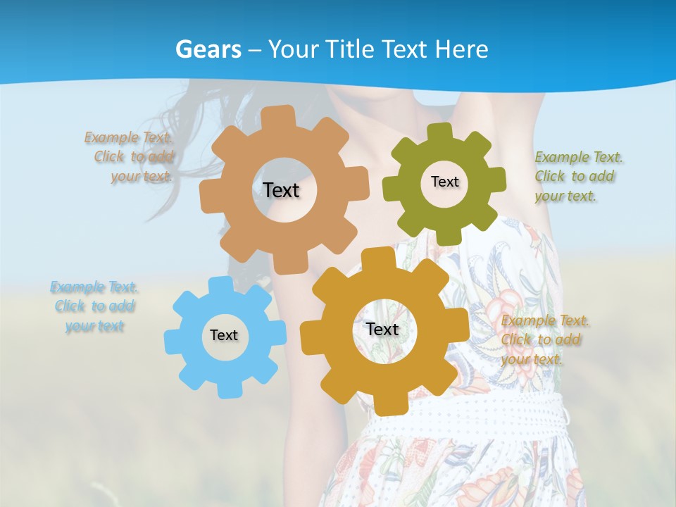 Nature Blue Spring PowerPoint Template