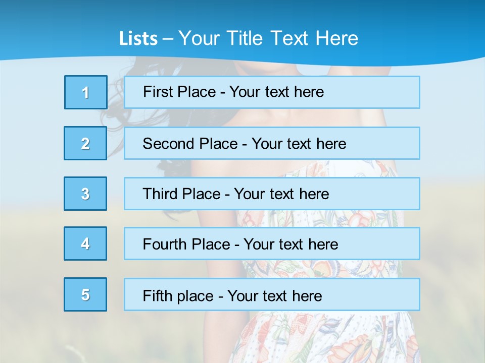 Nature Blue Spring PowerPoint Template
