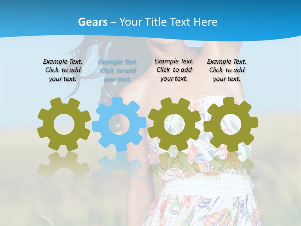 Nature Blue Spring PowerPoint Template