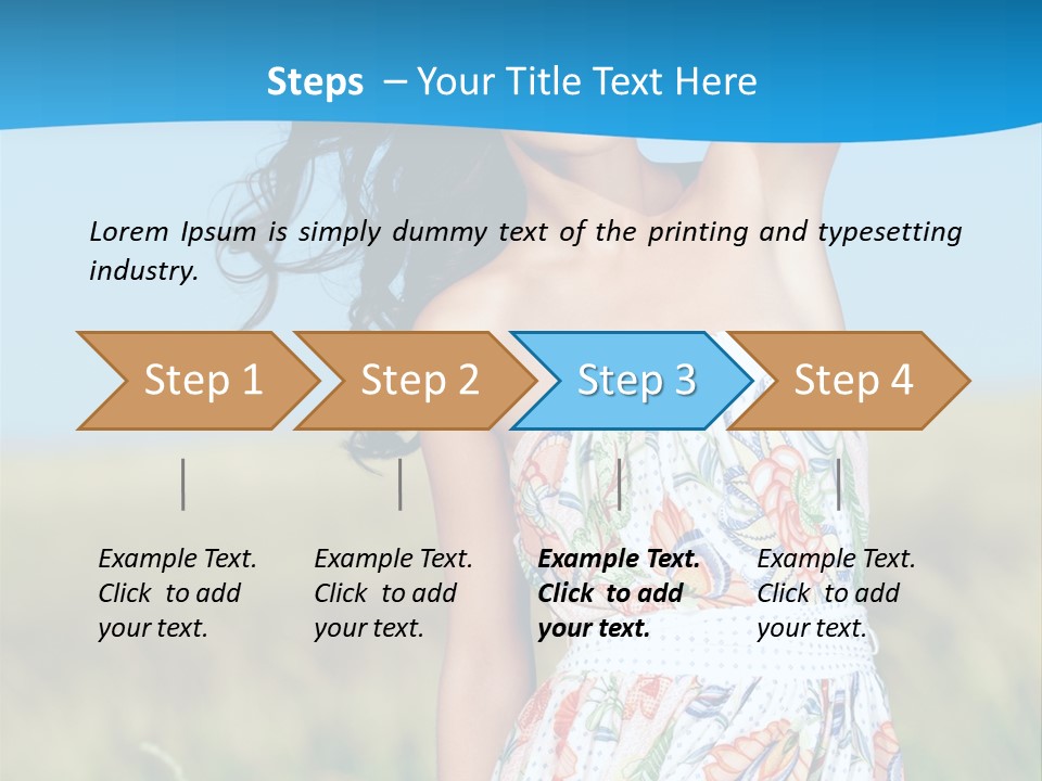 Nature Blue Spring PowerPoint Template
