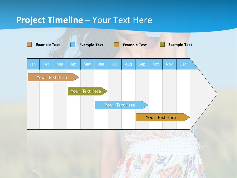 Nature Blue Spring PowerPoint Template