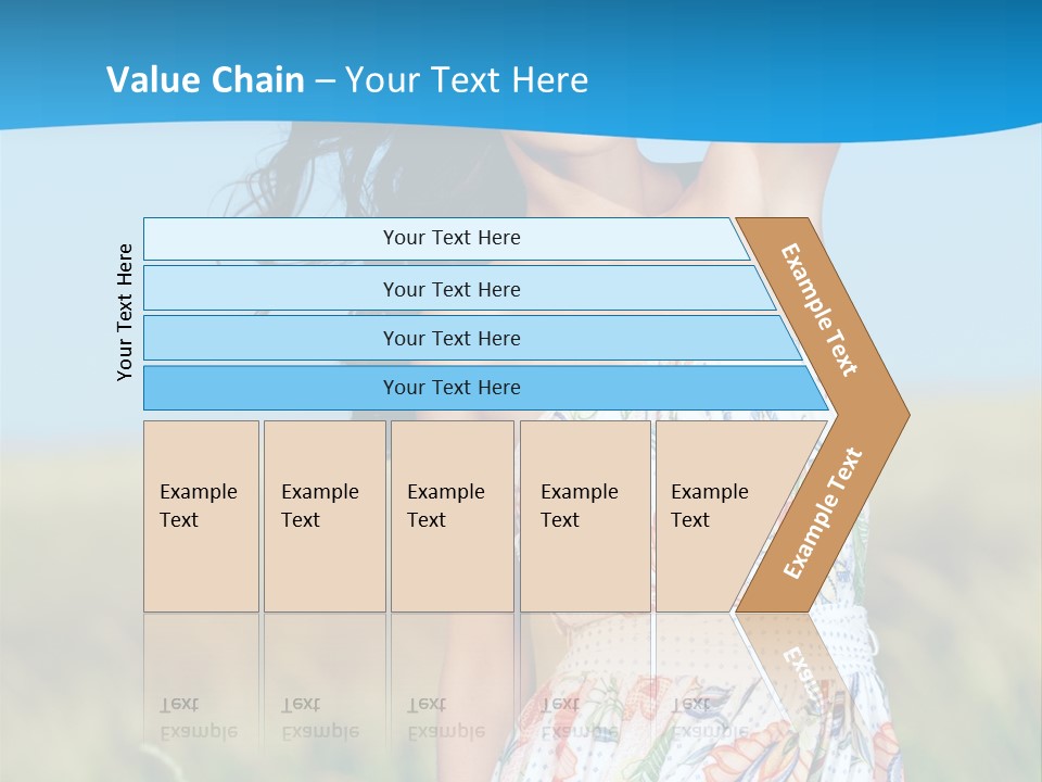 Nature Blue Spring PowerPoint Template