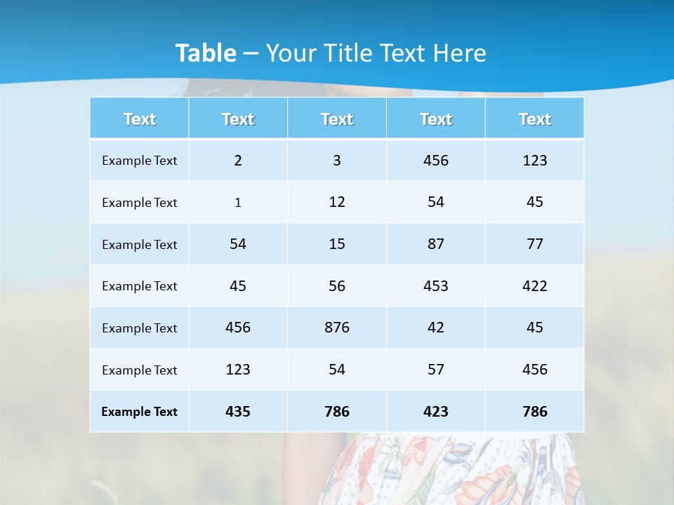 Nature Blue Spring PowerPoint Template