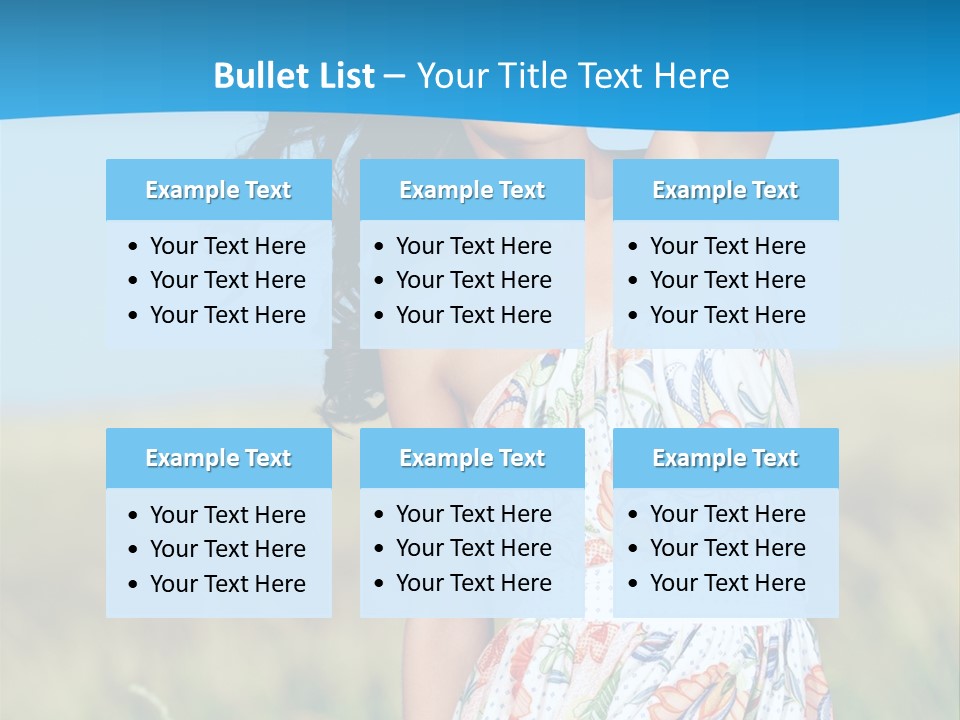 Nature Blue Spring PowerPoint Template