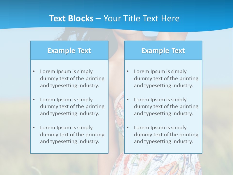 Nature Blue Spring PowerPoint Template