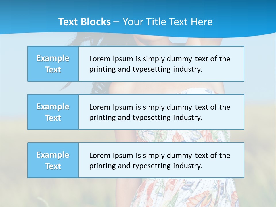 Nature Blue Spring PowerPoint Template