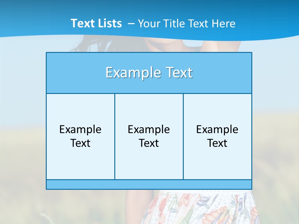 Nature Blue Spring PowerPoint Template