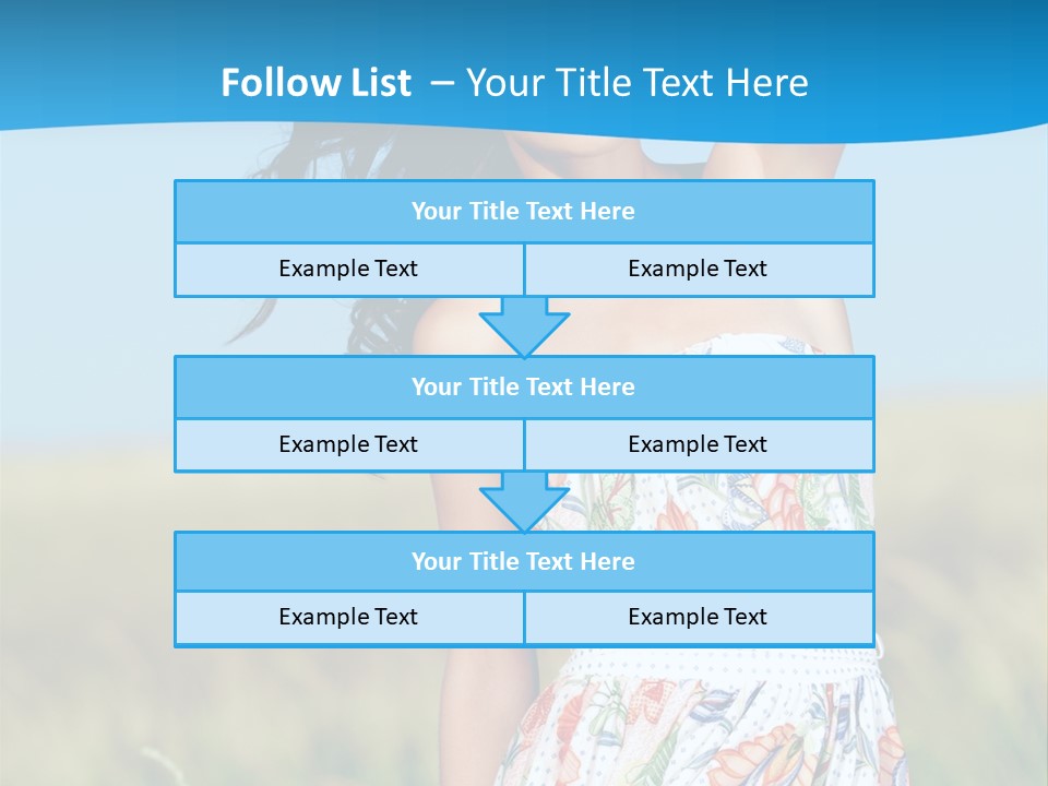Nature Blue Spring PowerPoint Template