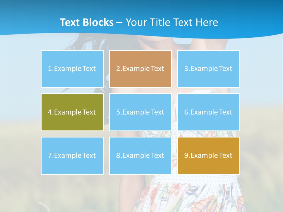 Nature Blue Spring PowerPoint Template