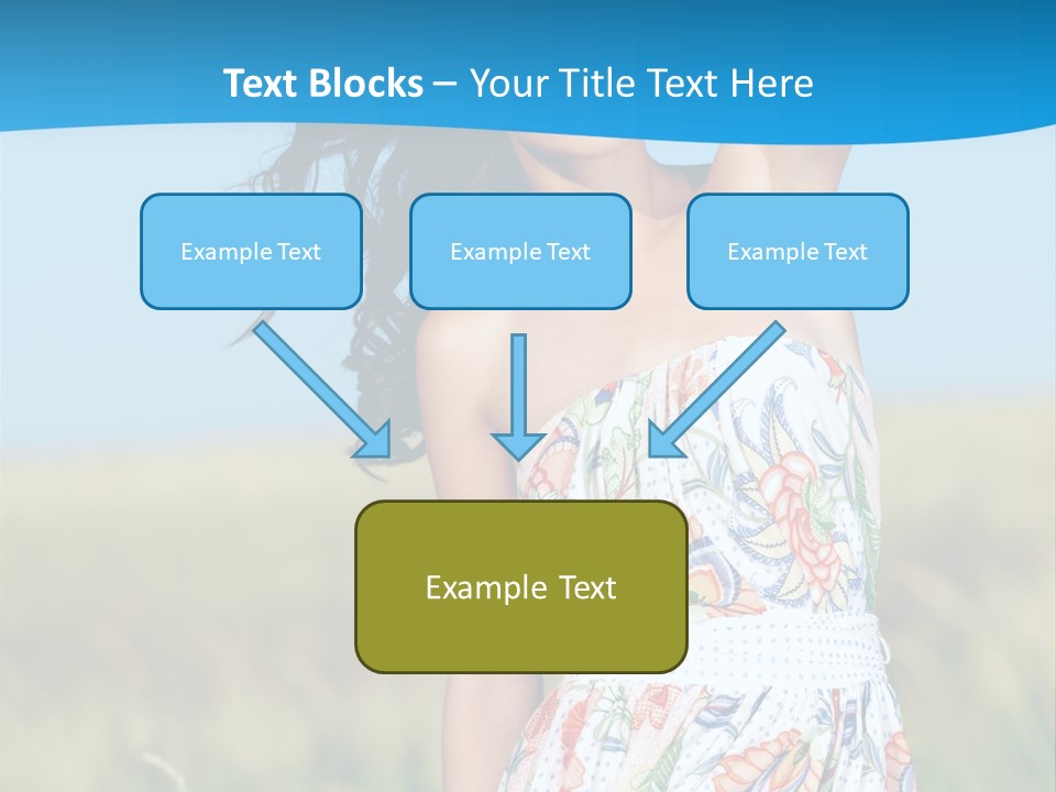 Nature Blue Spring PowerPoint Template