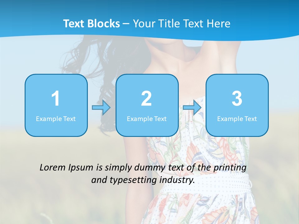 Nature Blue Spring PowerPoint Template