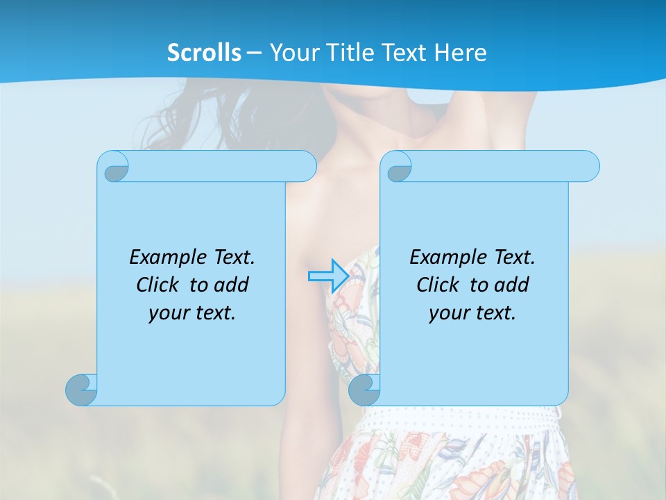 Nature Blue Spring PowerPoint Template