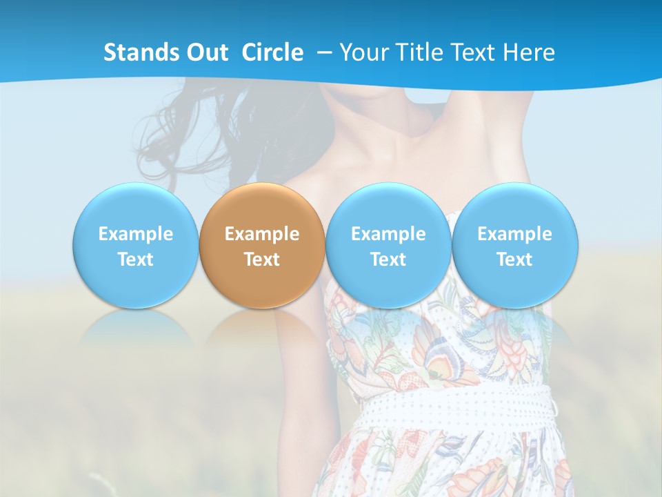 Nature Blue Spring PowerPoint Template