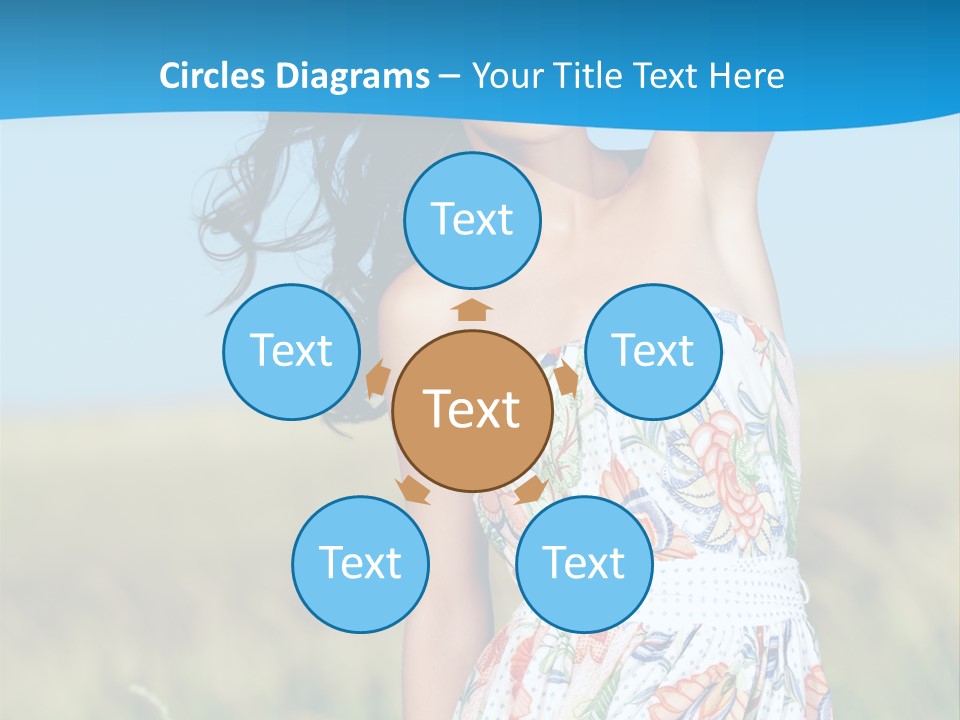 Nature Blue Spring PowerPoint Template