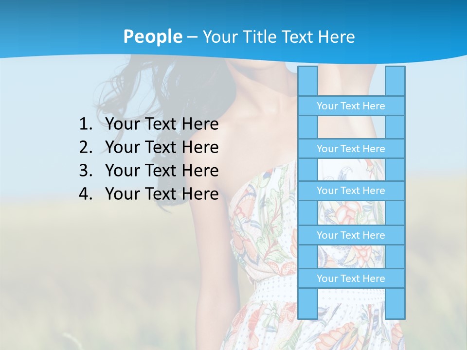 Nature Blue Spring PowerPoint Template