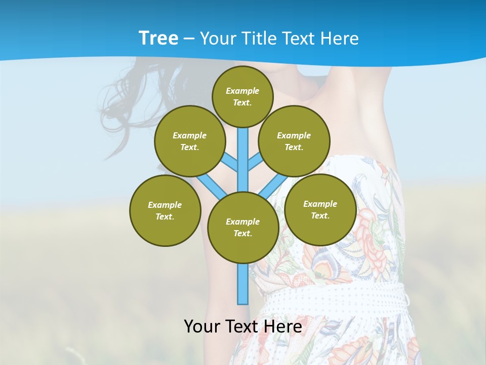 Nature Blue Spring PowerPoint Template