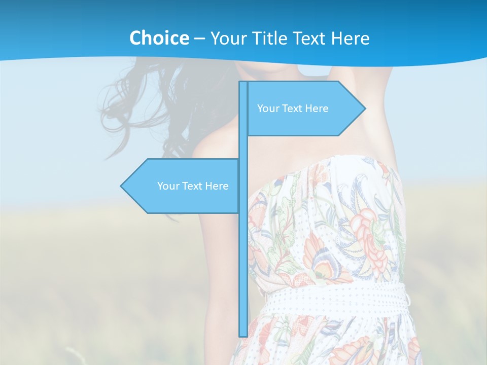 Nature Blue Spring PowerPoint Template