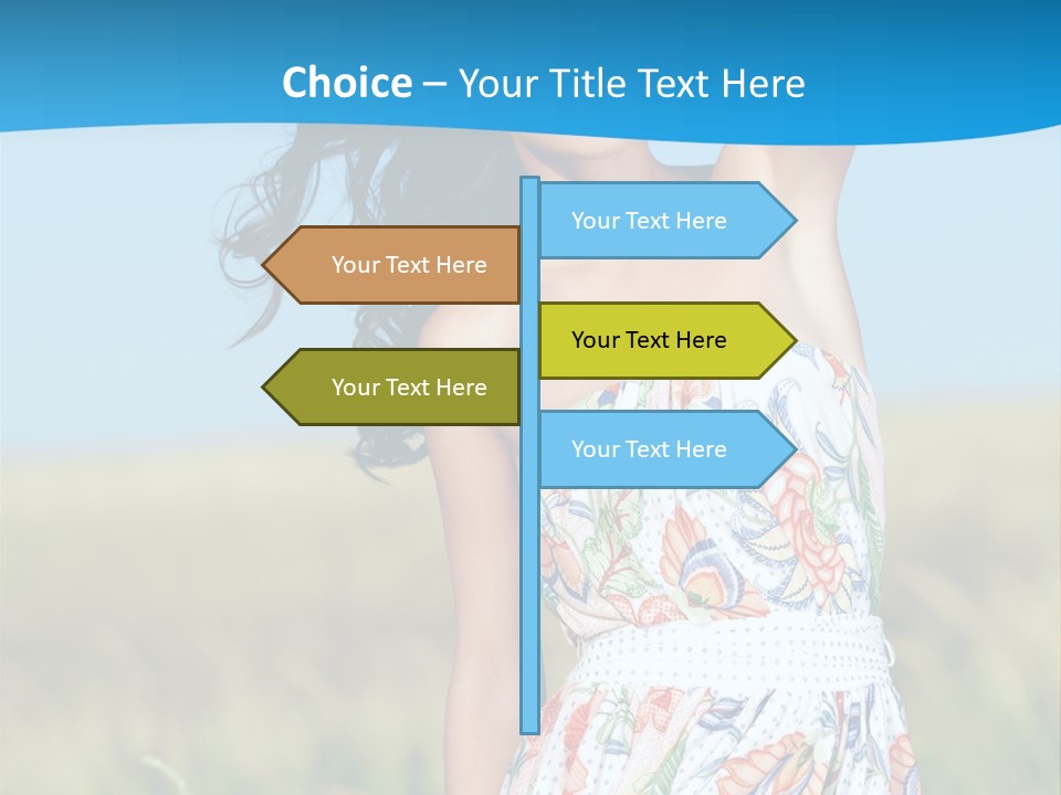 Nature Blue Spring PowerPoint Template