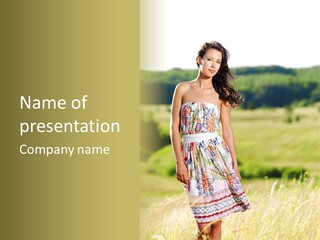 Full Meadow Glamour PowerPoint Template