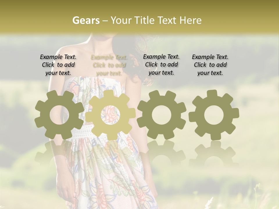 Full Meadow Glamour PowerPoint Template
