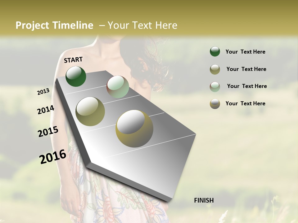 Full Meadow Glamour PowerPoint Template